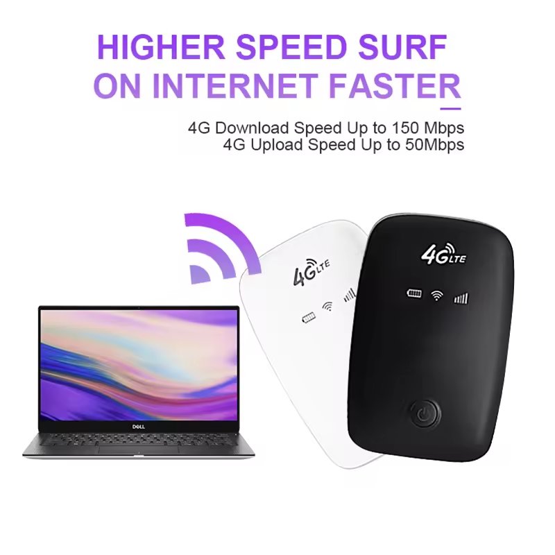Hot Selling mini Mobile WIFI Portable Hotspot 4G LTE Wireless Router Portable Gateway with sim card For Outdoor indoor